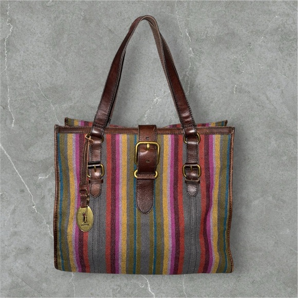 Fossil Handbags - Vintage Multi Colored Fossil Bag Purse